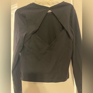 Lululemon Long Sleeve Open Back Yoga Top Size 4